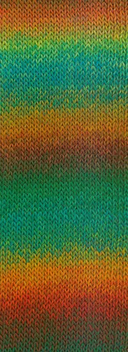 Lana Grossa Meilenweit 100 Color Mix Multi 014 Jade/opaal/emeraldgroen/oker/nougat/chocoladebruin/oranje/rood/bruinrood-2