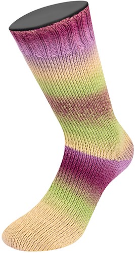 Lana Grossa Meilenweit 100 Color Mix Multi 016 Lichtgroen/oudroze/paars/bramen/pruim/olijf/lichtgroen/aubergine-3