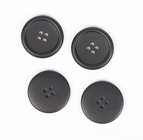 Drops Knoop 23mm Mat Zwart-2