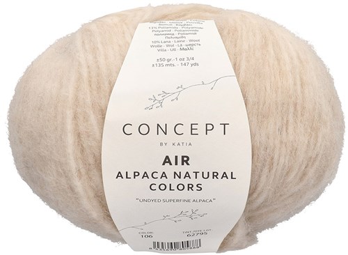 Katia Air Alpaca Natural Colors 106 Beige