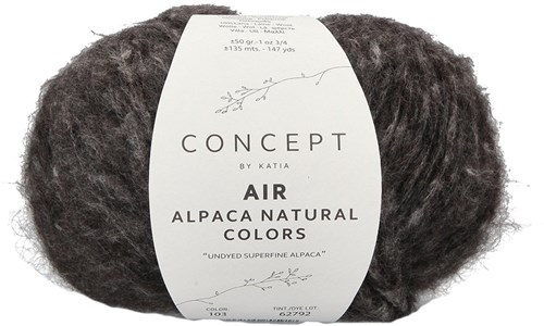 Katia Air Alpaca Natural Colors 103 Zwart