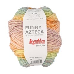 Katia Azteca 203 Lichtroze-Licht hemelsblauw