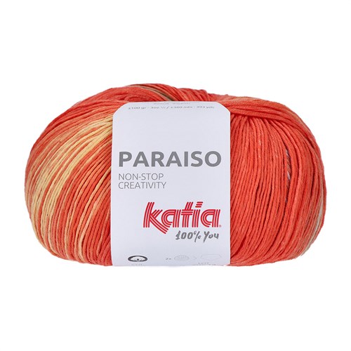 Katia Paraiso 200 Salmon-Light Blue-Yellow-Green