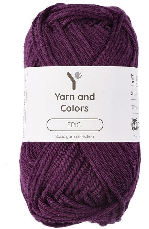 Yarn and Colors Epic 134 Eggplant Wolplein.nl
