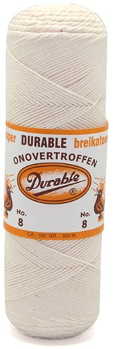 Durable Glanskatoen No. 8 87 Ecru