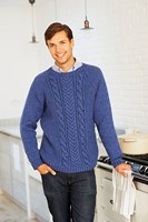 Breipatroon Stylecraft Life Aran No. 8930 Heren trui-2