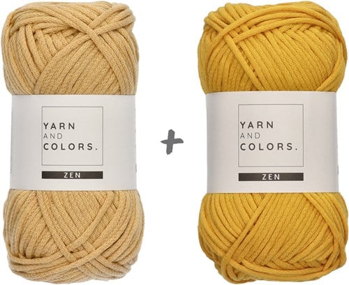 Yarn and Colors Slouchy Pouch Color Block Haakpakket 089 Gold