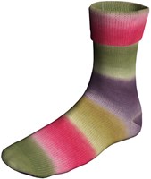 Lang Yarns Super Soxx Color 4-PLY 509 Olijf/Paars/Roze 1143 Burano-2