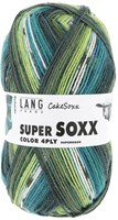 Lang Yarns Super Soxx Color 4-Fach 0541 Groen/Benzine 1149 Machataart