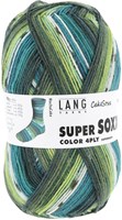 Lang Yarns Super Soxx Color 4-Fach 0541 Groen/Benzine 1149 Machataart-2