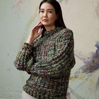 Lang Yarns Lyonel 097 Olive / Berry-3