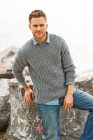 Breipatroon Stylecraft Life Aran No. 9022 Heren trui-2