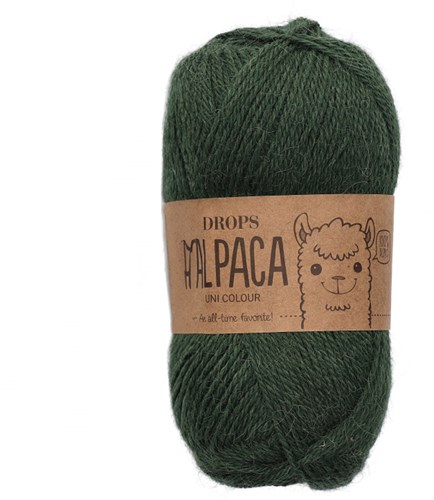 Drops Alpaca Uni Colour 9032 donkere klimop