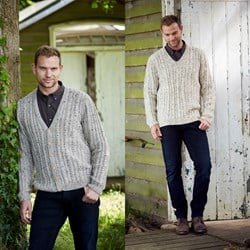 Breipatroon Stylecraft Special Aran With Wool No. 9341 Heren trui en vest