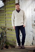 Breipatroon Stylecraft Special Aran With Wool No. 9341 Heren trui en vest-3