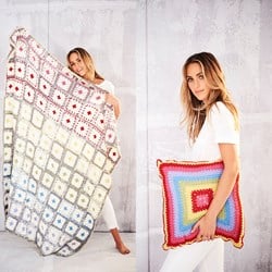 Haakpatroon Stylecraft Life DK No. 9559 Deken en kussen