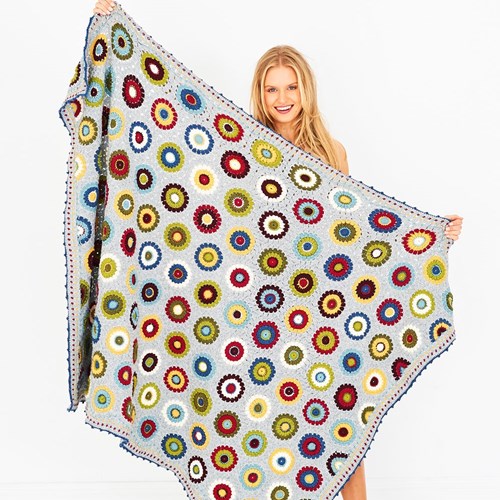 Haakpatroon Stylecraft Bellissima DK No. 9613 Bloemen deken