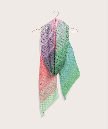 Breipatroon Creative Cotton Dégradé Lucky 8 Sjaal-2