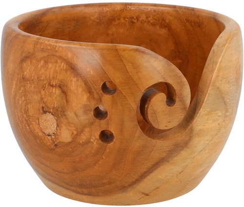 Scheepjes Yarn Bowl teakhout 15x10cm donker
