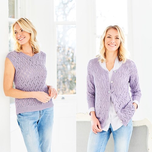 Breipatroon Stylecraft Naturals - Bamboo + Cotton DK No. 9752 Cardigan & top