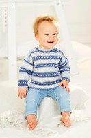 Breipatroon Stylecraft Bambino Prints DK No. 9844 Baby vest en trui-2