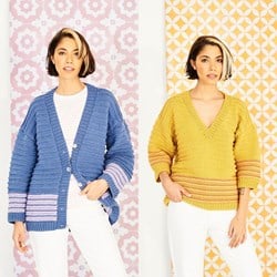 Breipatroon Stylecraft Bellissima DK No. 9847 Vest en trui