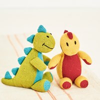 Breipatroon Stylecraft Bellissima DK No. 9853 Danny de Dinosaurus, muts en wanten-2