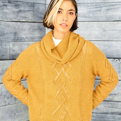 Breipatroon Stylecraft ReCreate DK No. 9861 Tuniek, trui en col