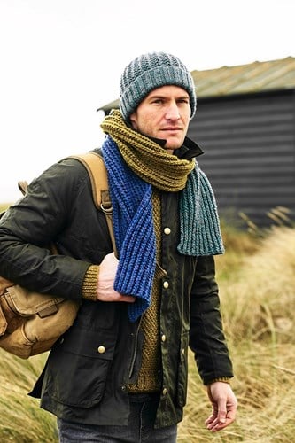 Breipatroon Stylecraft Highland Heathers Aran No. 9878 Heren mutsen en sjaals-2