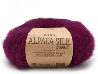 Drops Brushed Alpaca Silk Uni Colour 009 Paars