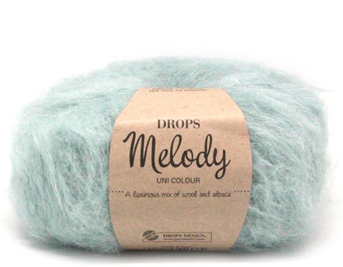 Drops Melody Uni Colour 009 Licht Zeegroen