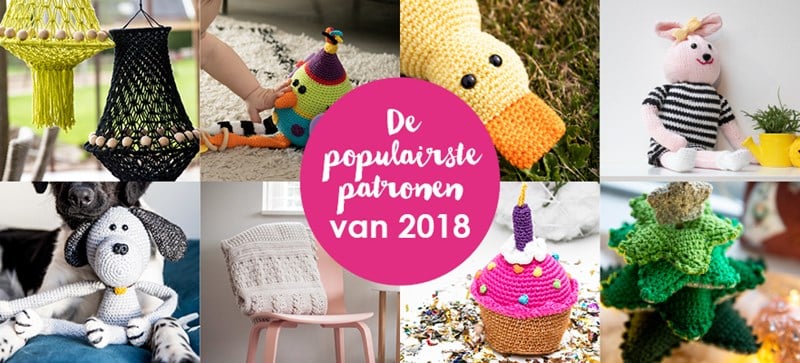 De populairste patronen van 2018 - 37 gratis haak- en breipatronen