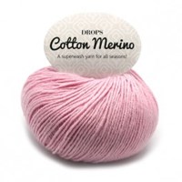 Drops Cotton Merino Uni Colour 5 Poeder-roze-2