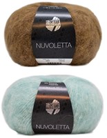 Nuvoletta Raglanmantel Breipakket 1 Camel/Turquoise 36/40-2