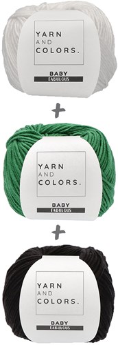 Yarn and Colors Black White and Bright Scarf Haakpakket 087 Amazon-2