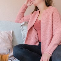 Yarn and Colors Afternoon Tea Cardigan Haakpakket 1 Limestone L-2