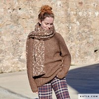 Katia Air Alpaca Natural Colors Sjaal Breipatroon-3