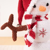 Amigurumi Festival Kerst: Sneeuwpop Sepp Garenpakket - Exclusief Patroon-3