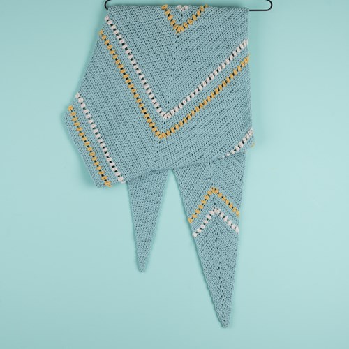 Yarn and Colors Asymmetrical Scarf Haakpakket 072 Glass-2