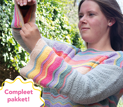 Felt it Chevron trui haakpakket