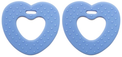 Go Handmade Hartjes Bijtringen 14 Babyblauw