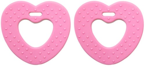 Go Handmade Hartjes Bijtringen 11 Babyroze