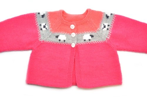 Breipatroon Partner babyvestje meisje