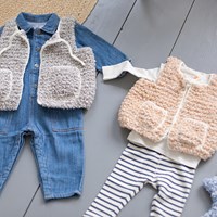 Hugg Kindervest Breipakket 1 Grey 12/18 maanden-2