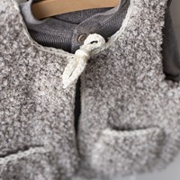Hugg Kindervest Breipakket 1 Grey 12/18 maanden-3