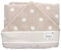 Rico Badhanddoek met Capuchon 80 x 70 cm 005 Beige/Wit