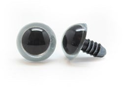 Plastic Veiligheidsogen Basic Zilver (per paar)