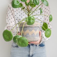 Yarn and Colors Basic Plant Baskets Haakpakket 096 Shark Grey