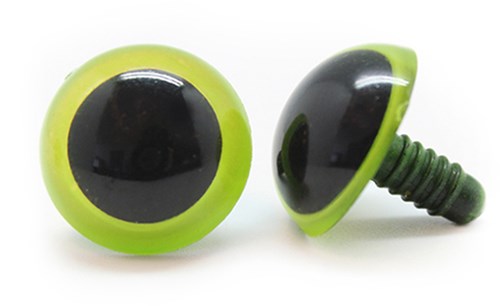 Plastic veiligheidsogen basic 001 Groen 24mm