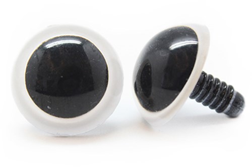 Plastic veiligheidsogen basic 002 Wit 24mm